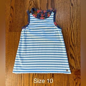 Matilda Jane kids girls top sz 10 stripes floral shirt